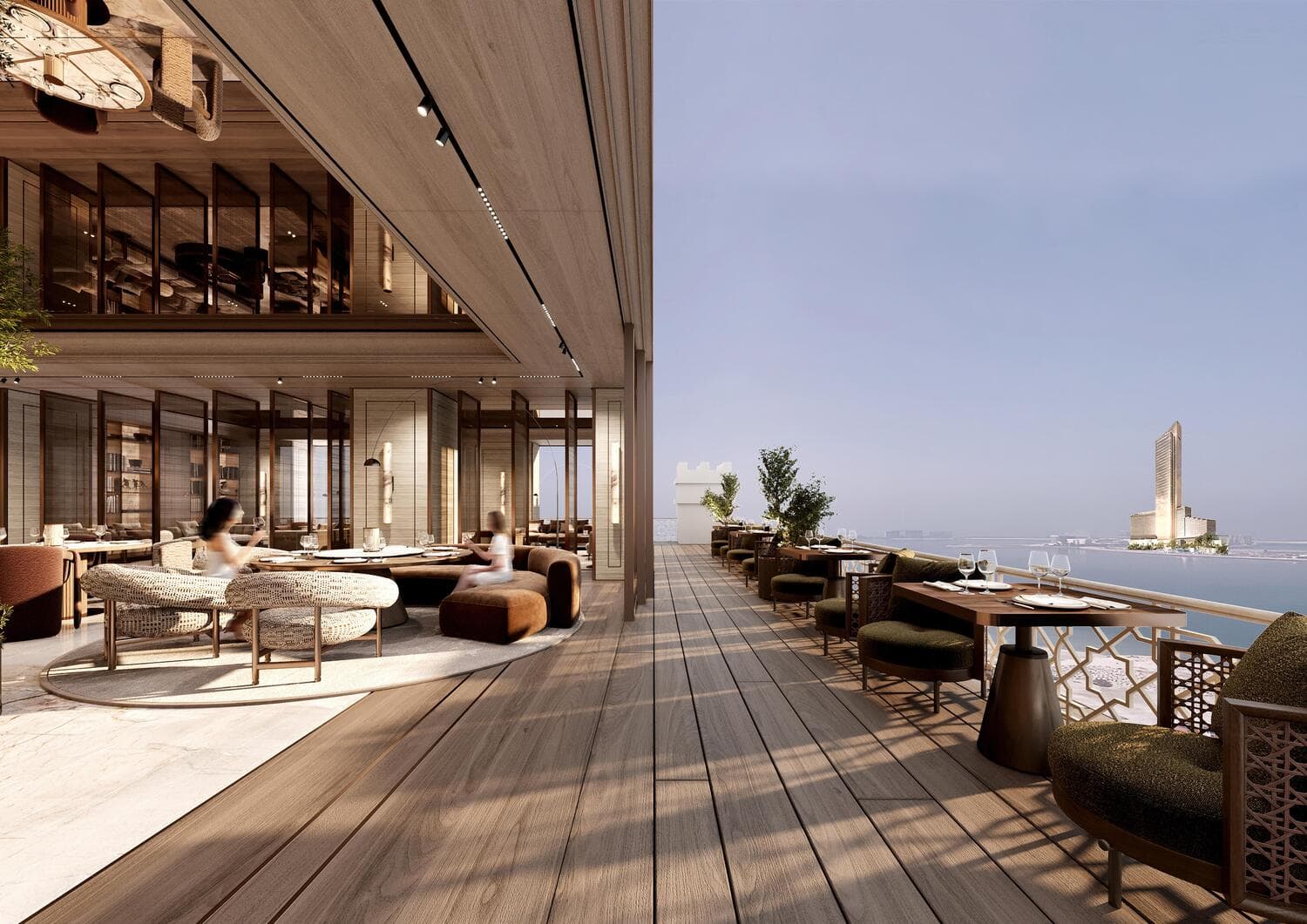 Waldorf Astoria Residences amenity Starlight Terrace - Al Jazeera Al Hamra, Dubai - by Al Hamra