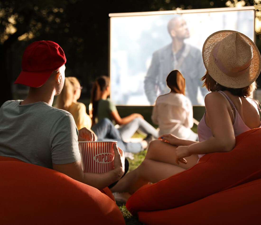 Waves Opulence amenity Outdoor Cinema in Sobha Hartland, Dubai, by Sobha