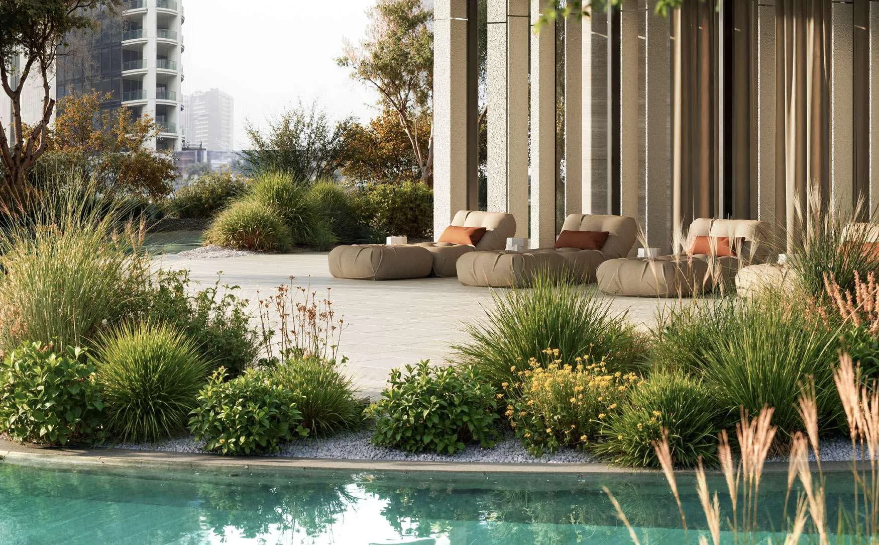 Wedyan – The Canal amenity Outdoor Canal Lap Pool - Business Bay, Dubai - by Al Ghurair Collection