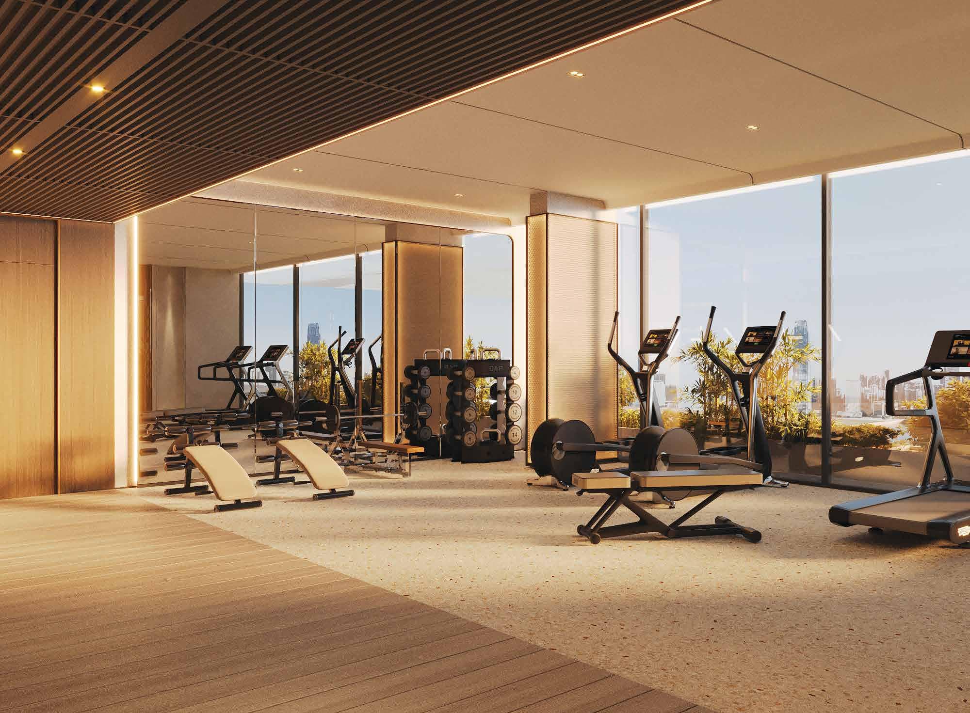 Wellington Ocean amenity Gym - Dubai Islands, Dubai - by Wellington Developments