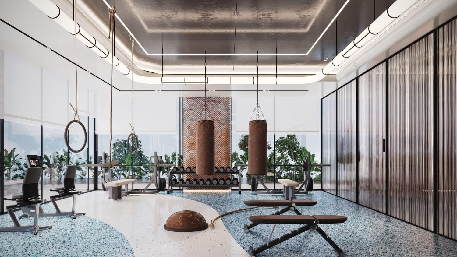 Wellington Ocean Walk amenity Gym - Dubai Islands, Dubai - by Wellington Developments