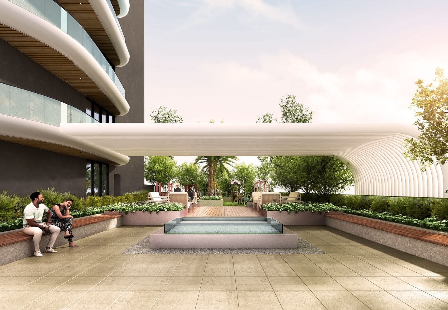 Westwood Grande Residences amenity Garden - JVC (Jumeirah Village Circle), Dubai - by Imtiaz Development