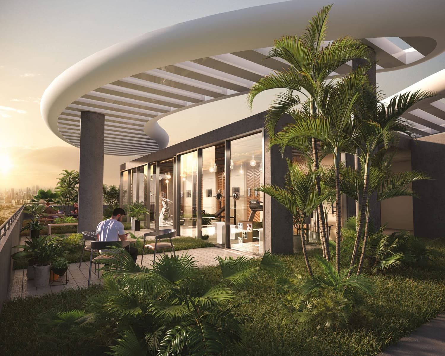 Westwood Grande Residences amenity Rooftop Gym - JVC (Jumeirah Village Circle), Dubai - by Imtiaz Development