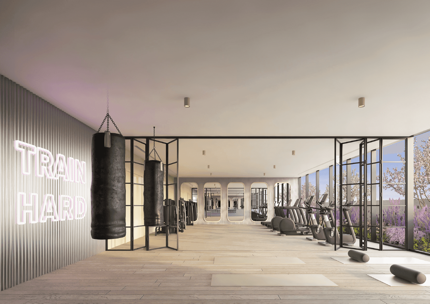 Weybridge Gardens 2 amenity Gym - Dubailand Residence Complex, Dubai - by Leos