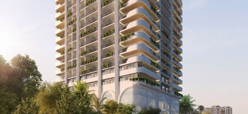 Weybridge Gardens 3 exterior view - Dubailand Residence Complex, Dubai - by Leos