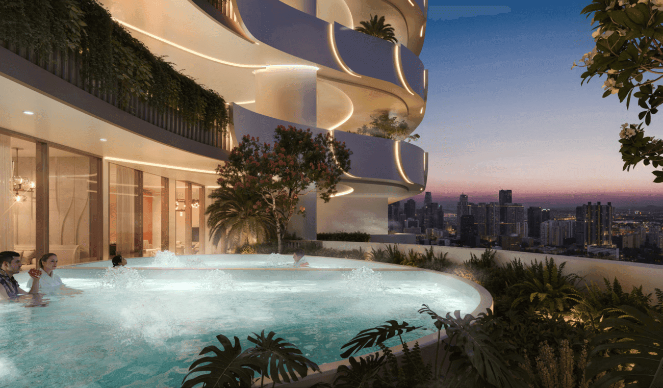 Weybridge Gardens 4 amenity Private Pools - Dubailand Residence Complex, Dubai - by Leos