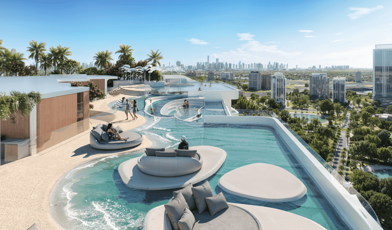 Weybridge Gardens 4 amenity Sky Beach With Panoramic Vistas - Dubailand Residence Complex, Dubai - by Leos