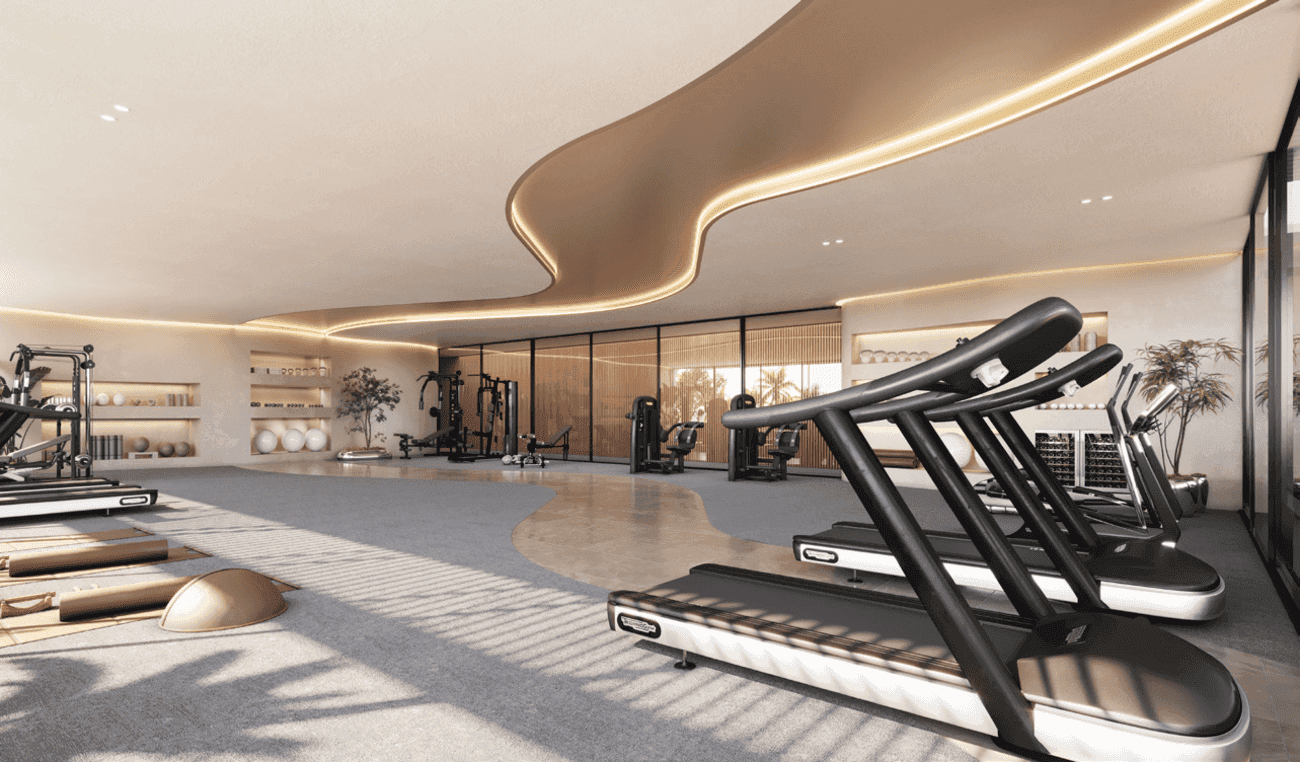 Weybridge Gardens 4 amenity Spacious Gym - Dubailand Residence Complex, Dubai - by Leos