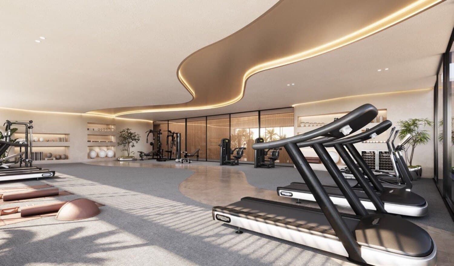 Weybridge Gardens 5 amenity Gym - Dubailand Residence Complex, Dubai - by Leos