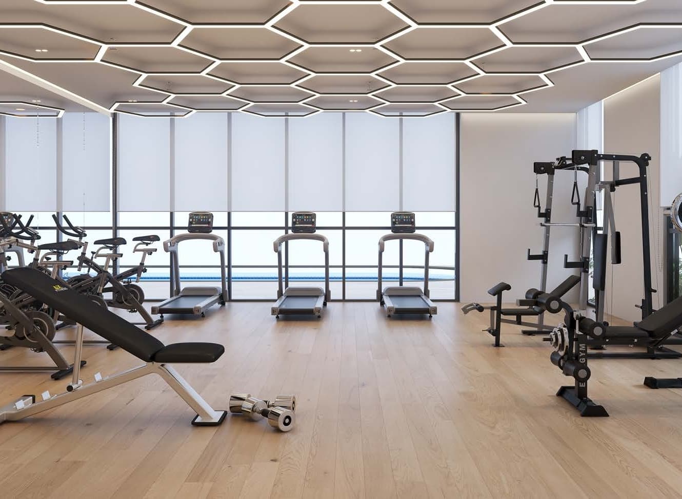 Whitecliffs Residences amenity Gym - Dubai Islands, Dubai - by AG Properties