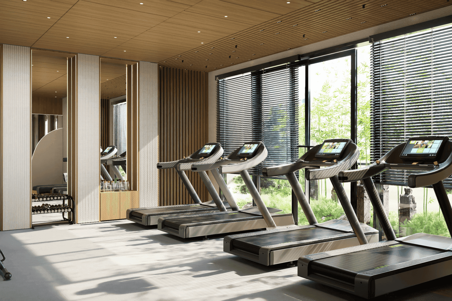 Whitestone Residences amenity Gym in Al Satwa, Dubai, by Axiom Prime Real Estate