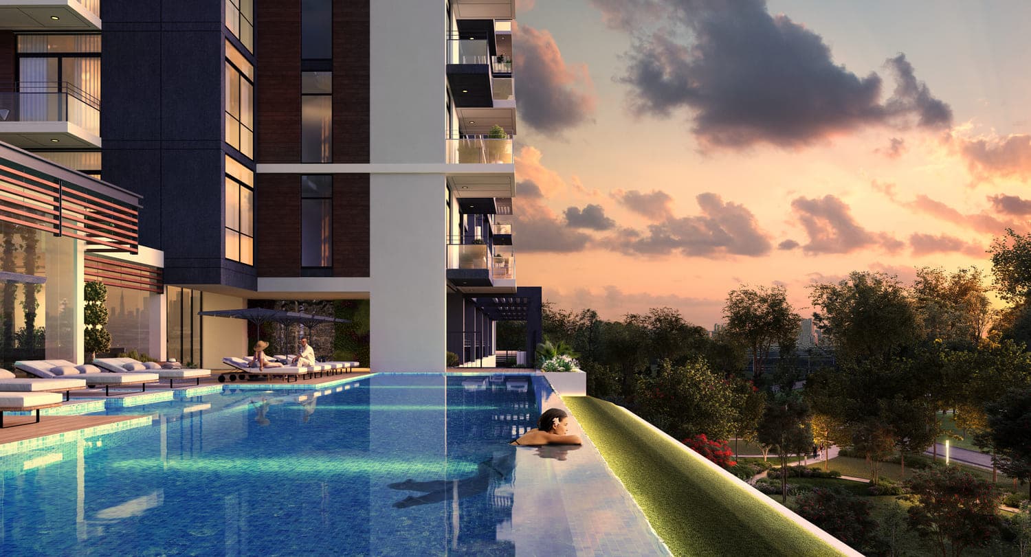 Wilton Park Residences amenity Swimming Pool in Sobha Hartland, Dubai, by Ellington