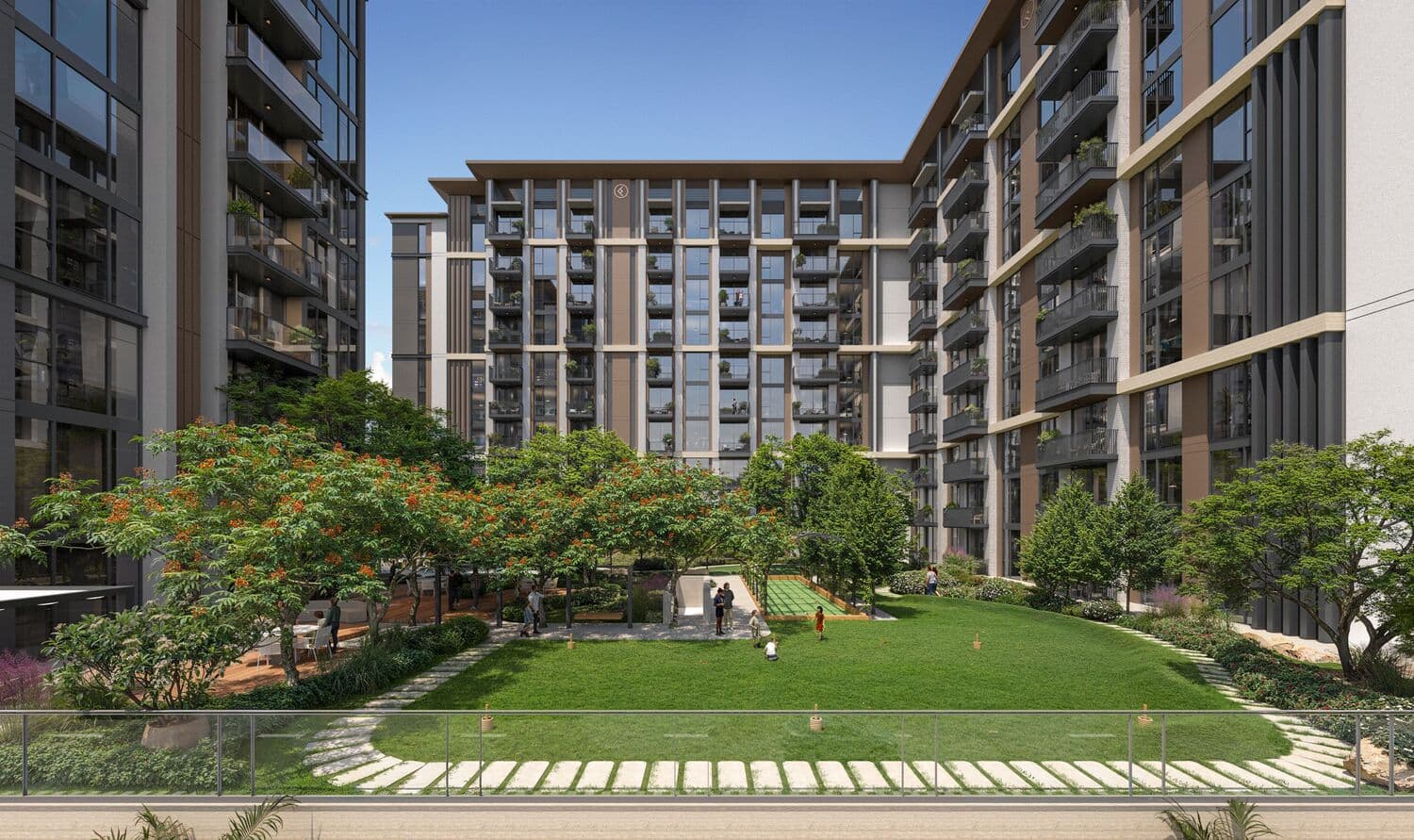 Windsor House 2 amenity Lawn Area - Dubai South, Dubai - by Ellington