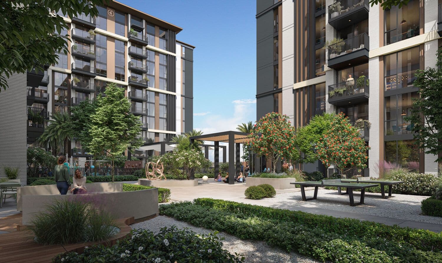 Windsor House 2 amenity Outdoor Seating - Dubai South, Dubai - by Ellington