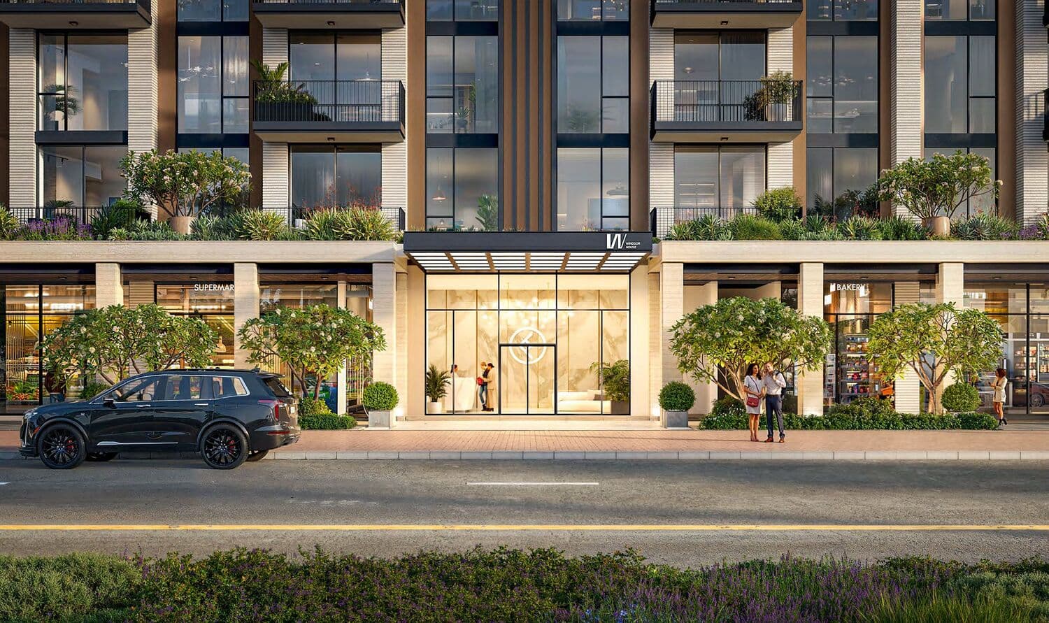 Windsor House 2 amenity Retail Areas - Dubai South, Dubai - by Ellington