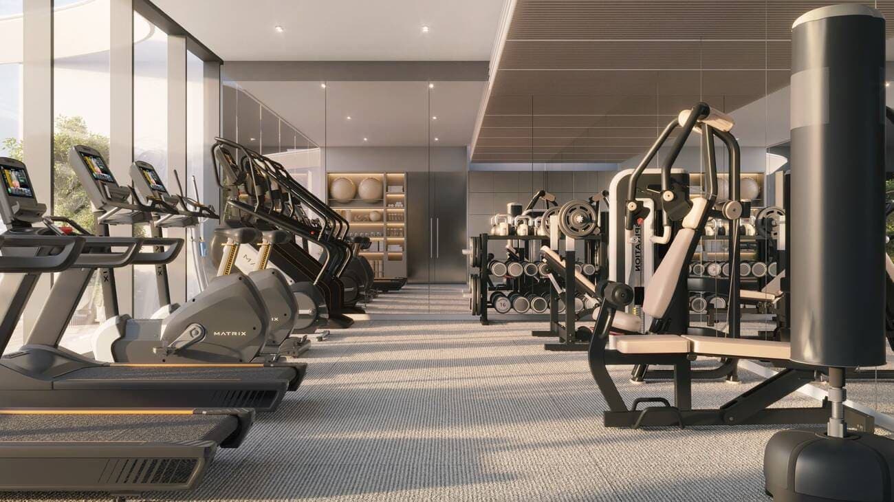 Woodland Crest amenity State-Of-The-Art Gym - Meydan (Nad Al Sheba 1), Dubai - by AMIS Development