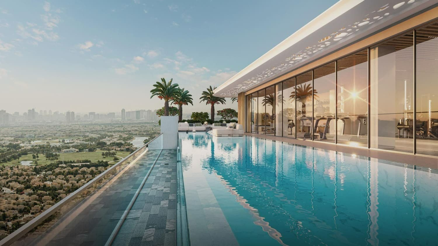 Woodland Terraces amenity Infinity Pool - MBR District 11 (Meydan South), Dubai - by AMIS Development