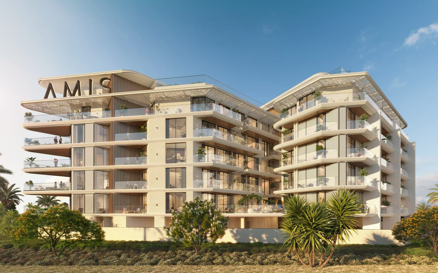 Woodland Terraces exterior view - MBR District 11 (Meydan South), Dubai - by AMIS Development