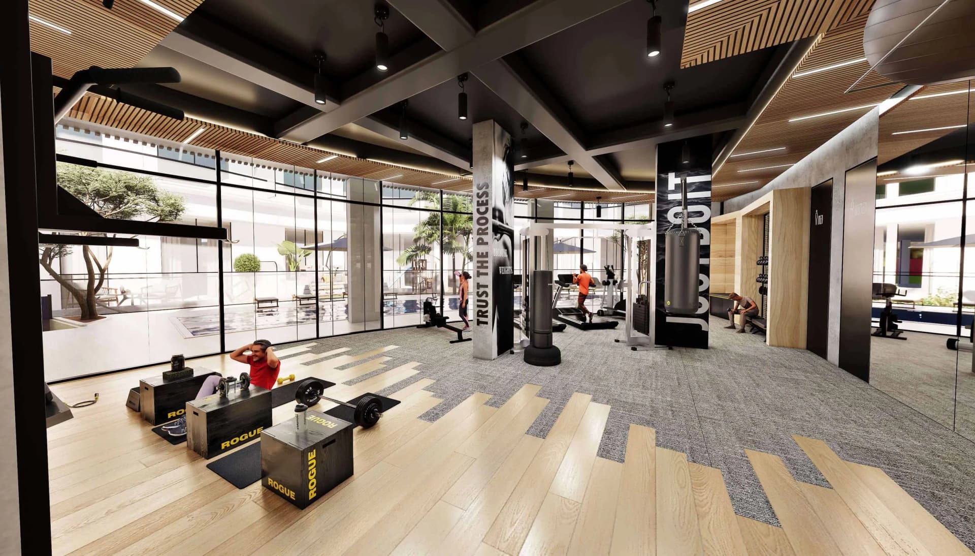 Xenia Residence amenity Fitness Center in Al Barsha South 4, Dubai, by NYX Real Estate Development