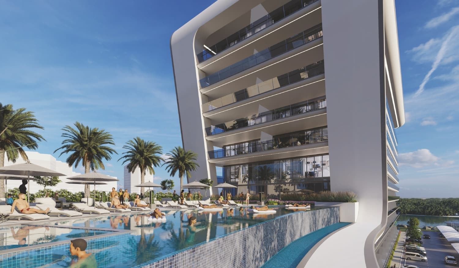 Yas Beach Residence amenity Infinity Pool - Yas Island, Dubai - by Siadah Development