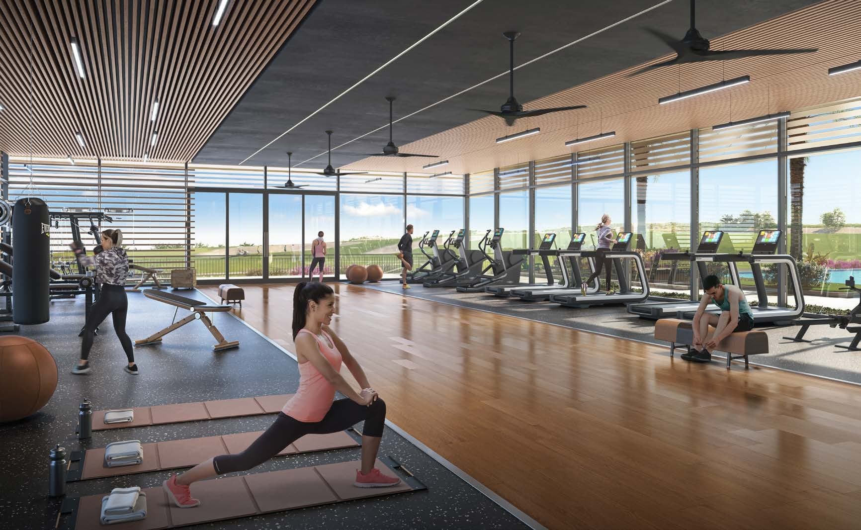 Yas Golf Collection amenity Gym in Yas Island, Abu Dhabi, by ALDAR