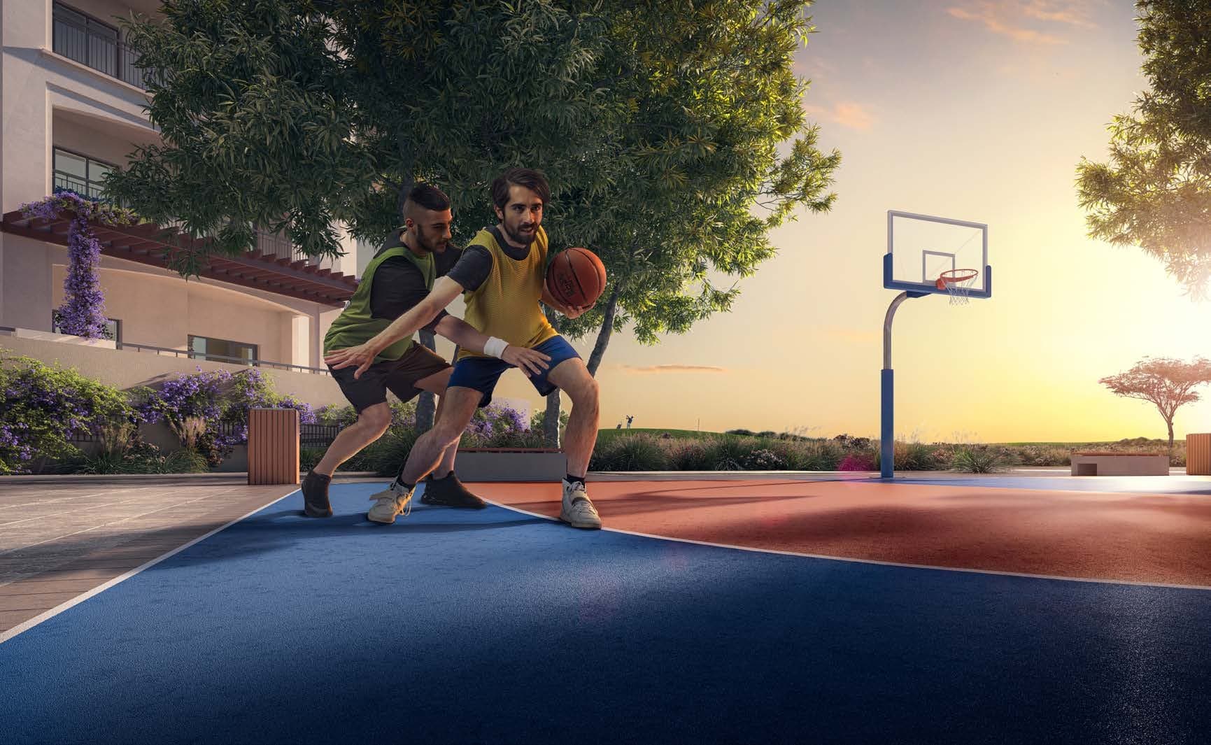 Yas Golf Collection amenity Basketball Court - Yas Island, Dubai - by ALDAR