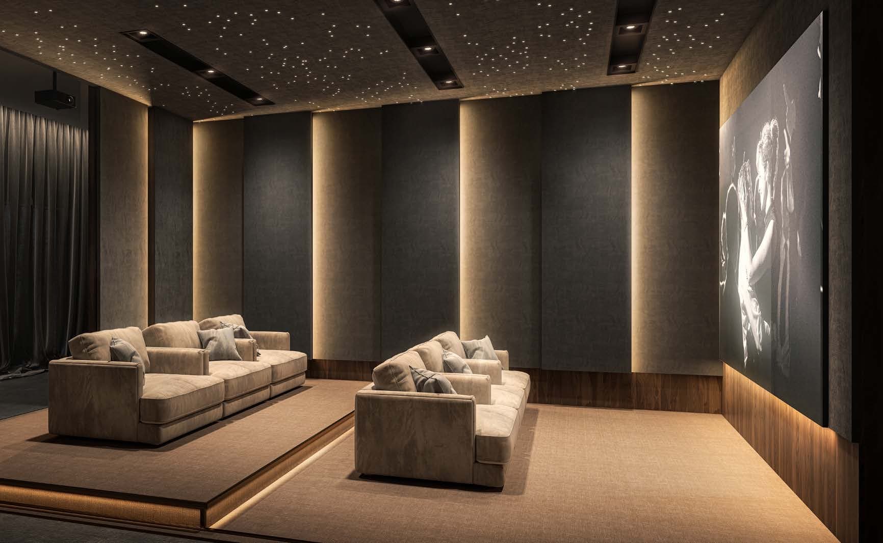 Yas Golf Collection amenity Cinema Room - Yas Island, Dubai - by ALDAR