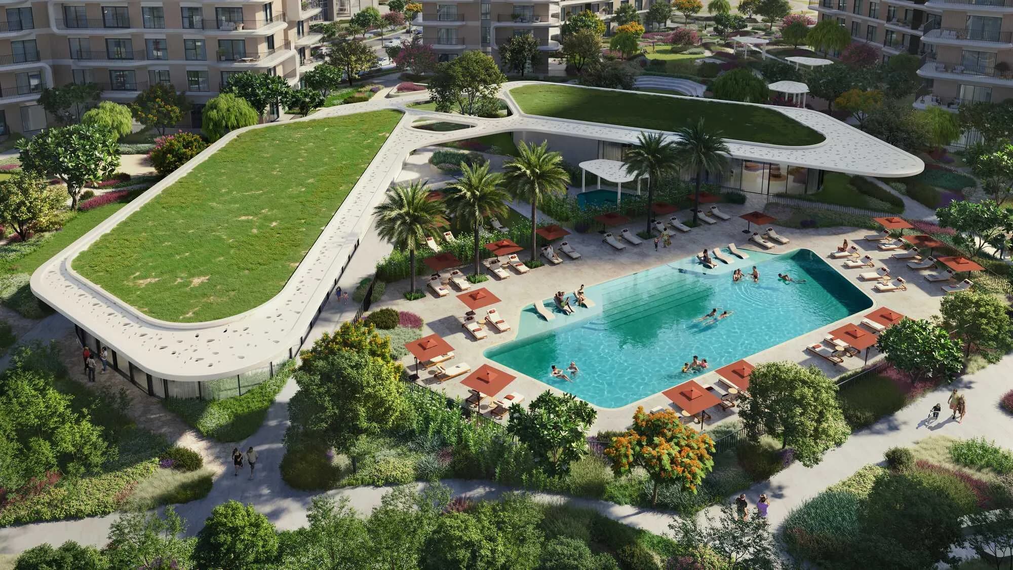 Yas Park Place amenity Family Pool - Abu Dhabi, Dubai - by ALDAR