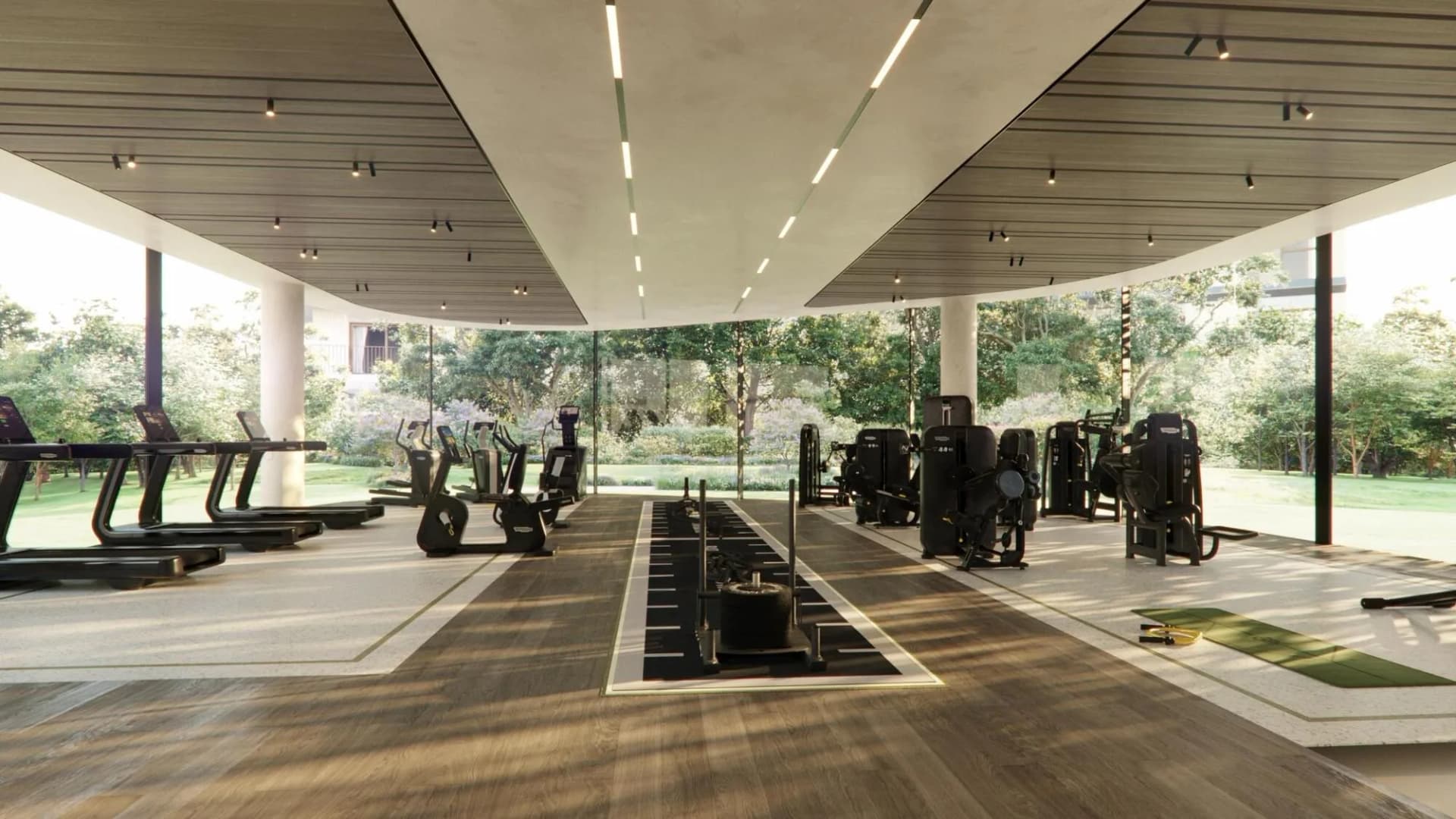 Yas Park Place amenity Gym & Wellness Studio in Abu Dhabi, by ALDAR