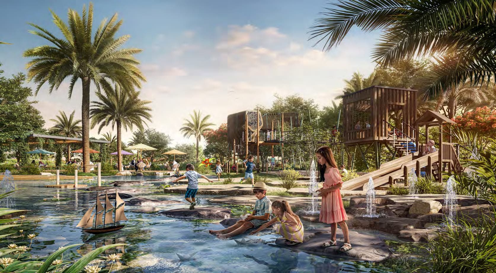 Yas Park Views amenity Oasis Adventure - Yas Island, Dubai - by ALDAR