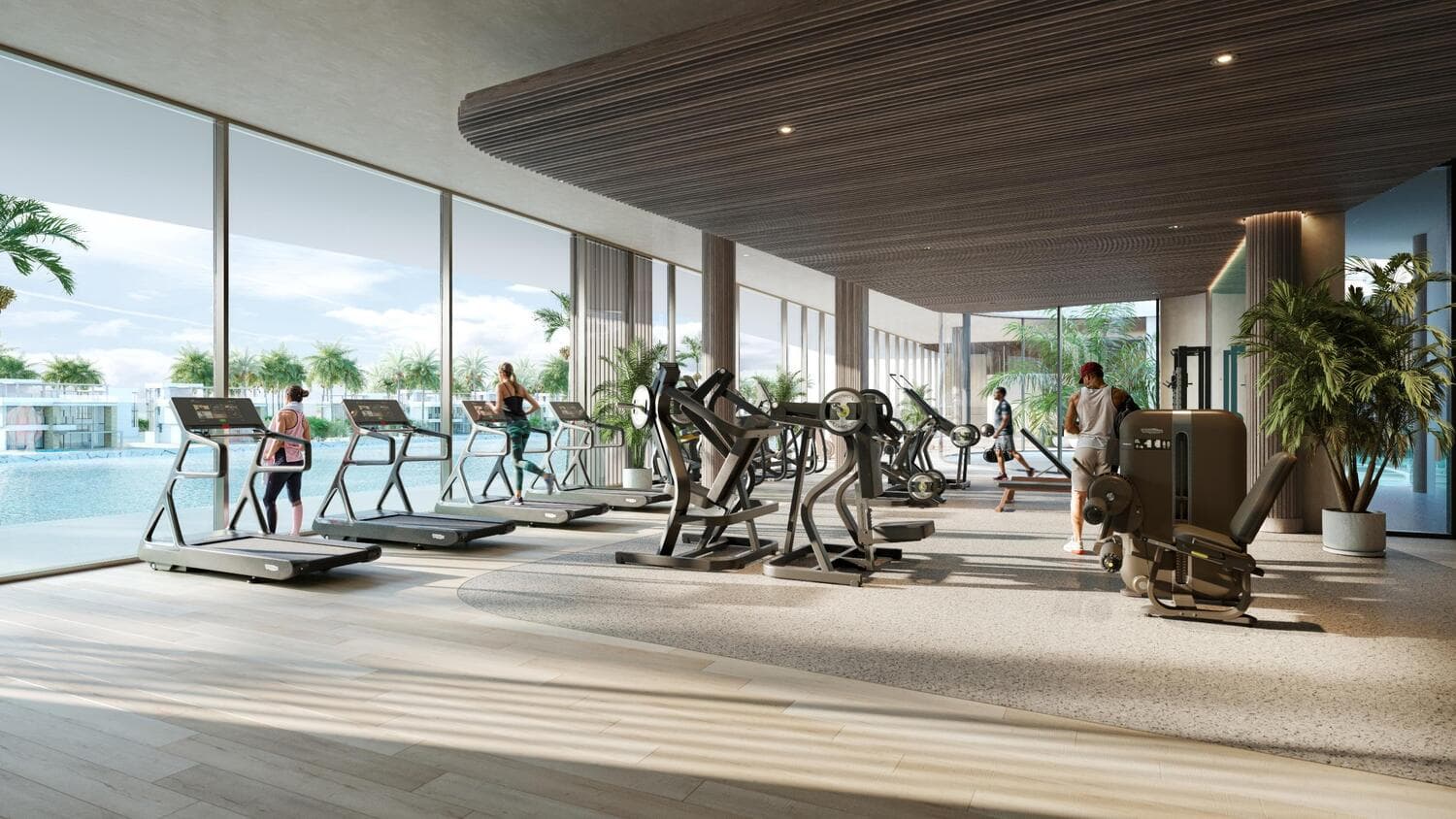 Yas Riva amenity Fitness Area - Al Raha Beach, Dubai - by ALDAR