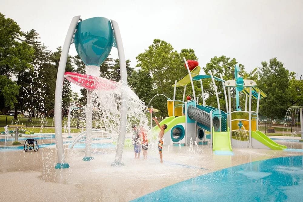 Yas Riva amenity Splash Pad - Al Raha Beach, Dubai - by ALDAR