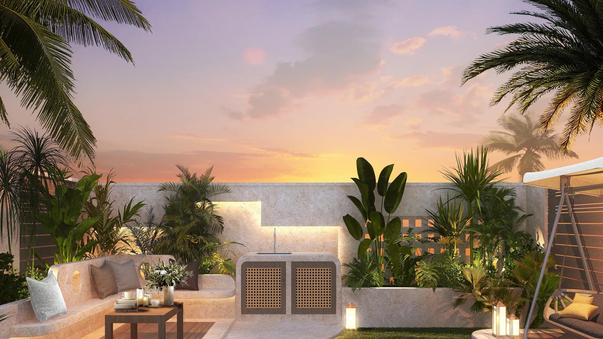 Yigo 26 amenity BBQ Area in Dubai International City, Dubai, by YIGO Development