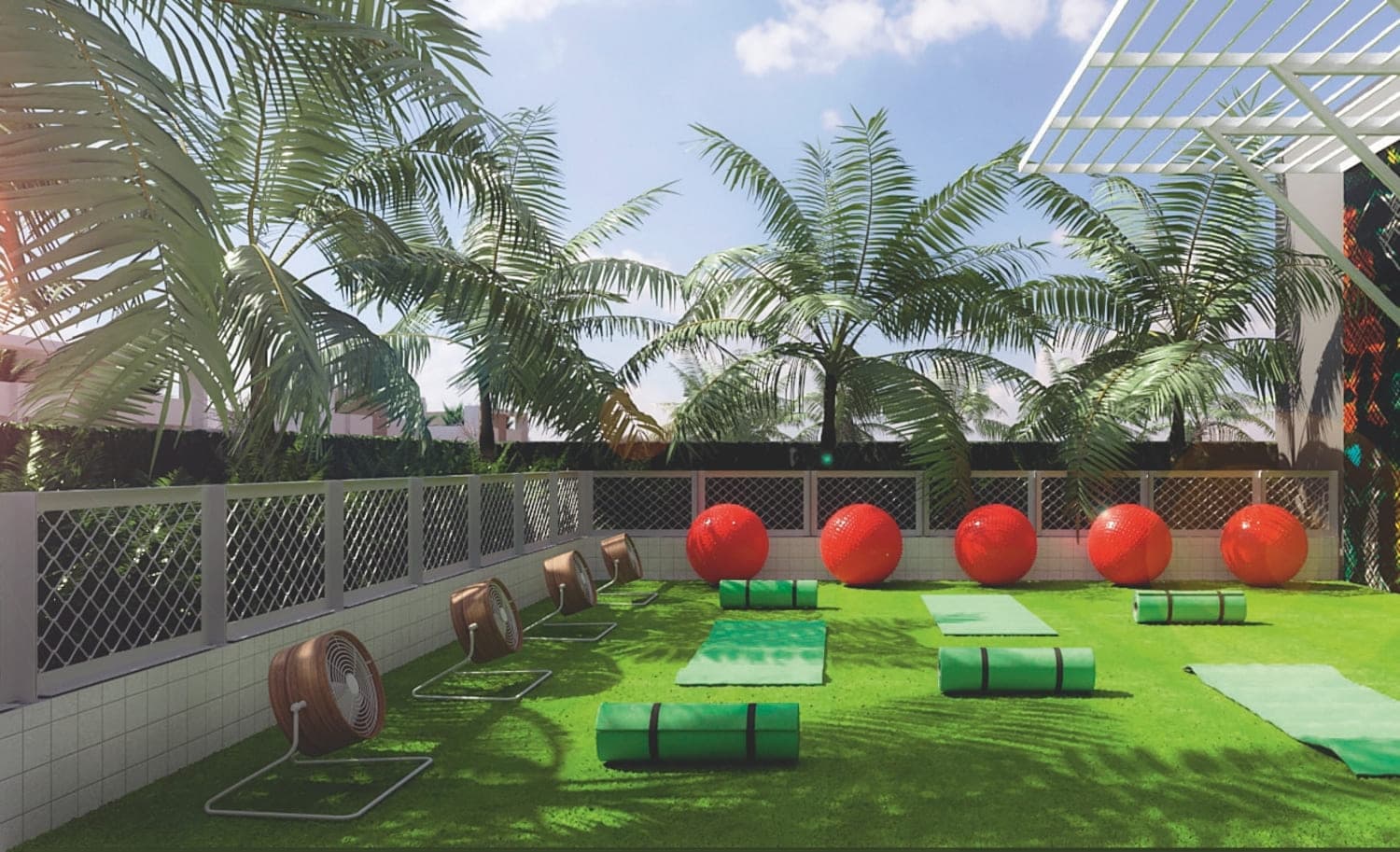 You and Co IMPZ amenity Yoga Area - Dubai Production City, Dubai - by SOL Properties