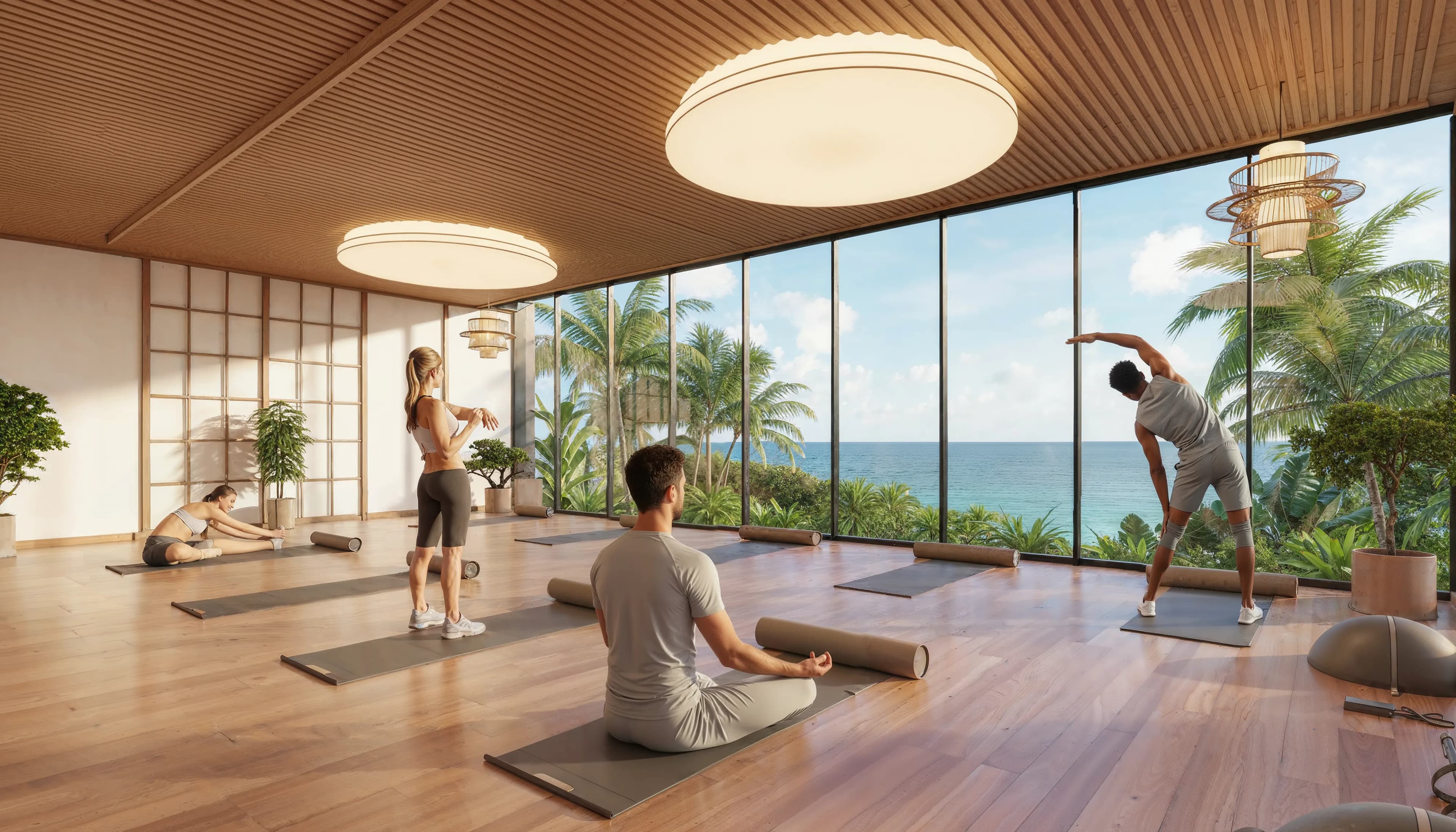 ZEN amenity Yoga Area - Bali, Dubai - by Embrace Development