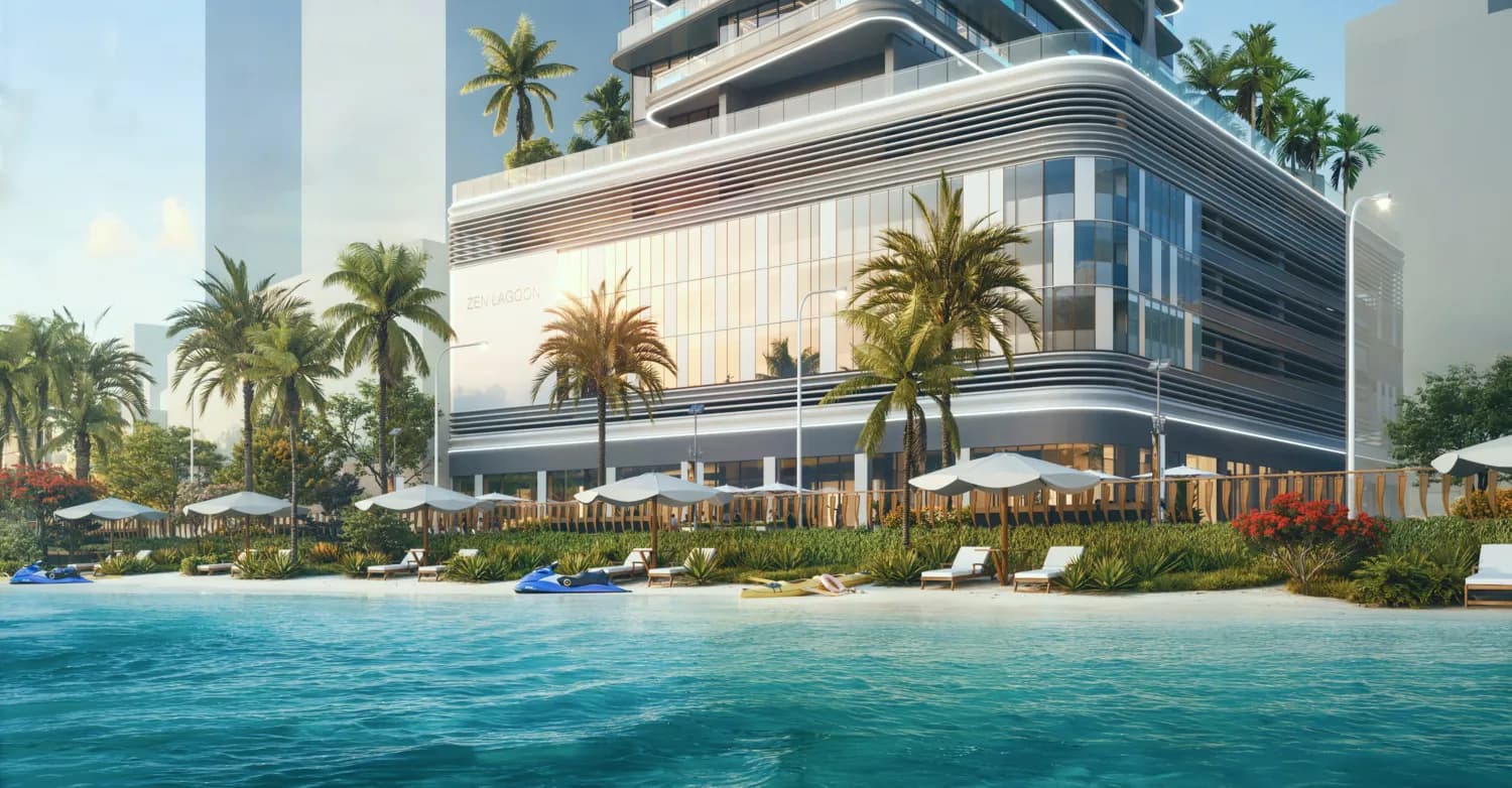 Zen Lagoons by Sanzen amenity Crystal Lagoon Access - Bukadra, Dubai - by Sanzen Developments
