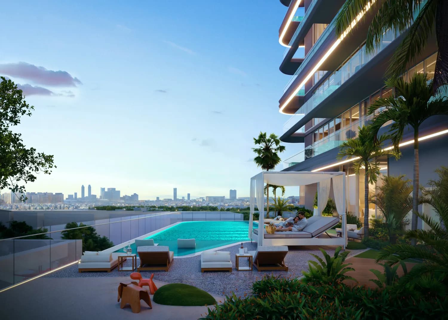 Zen Lagoons by Sanzen amenity Swimming Pool - Bukadra, Dubai - by Sanzen Developments
