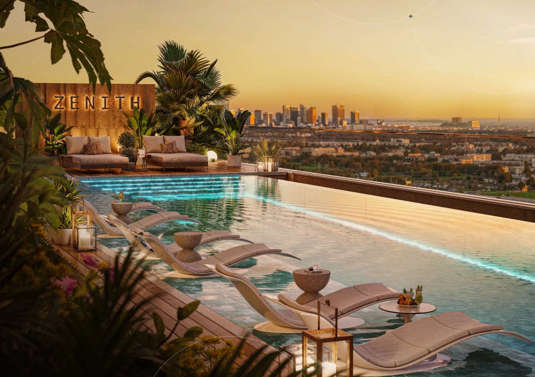 Zenith Residences amenity Infinity Pool - Dubai International City, Dubai - by Amber Developments