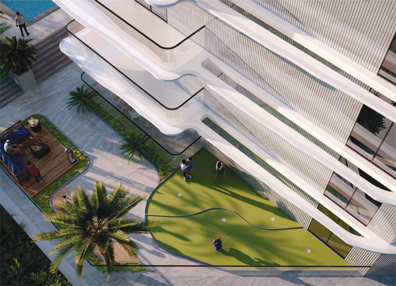 Zyra Vista Residence amenity Mini Golf - Dubai International City, Dubai - by Laraix Group