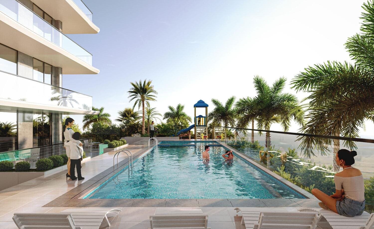 Zyra Vista Residence amenity Swimming Pool - Dubai International City, Dubai - by Laraix Group