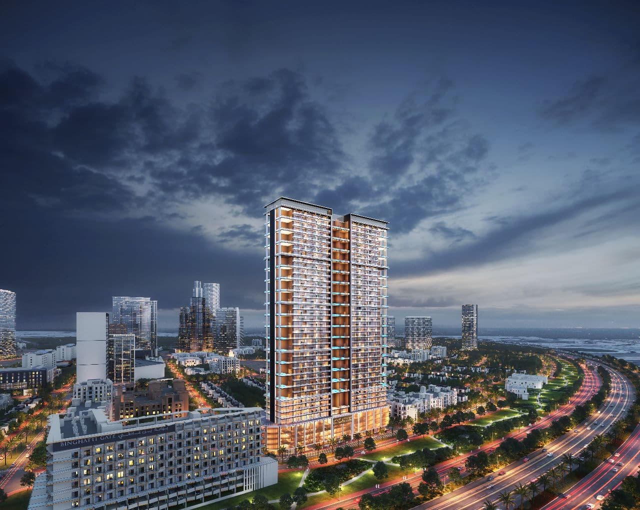 Binghatti Onyx exterior view - JVC (Jumeirah Village Circle), Dubai - by Binghatti