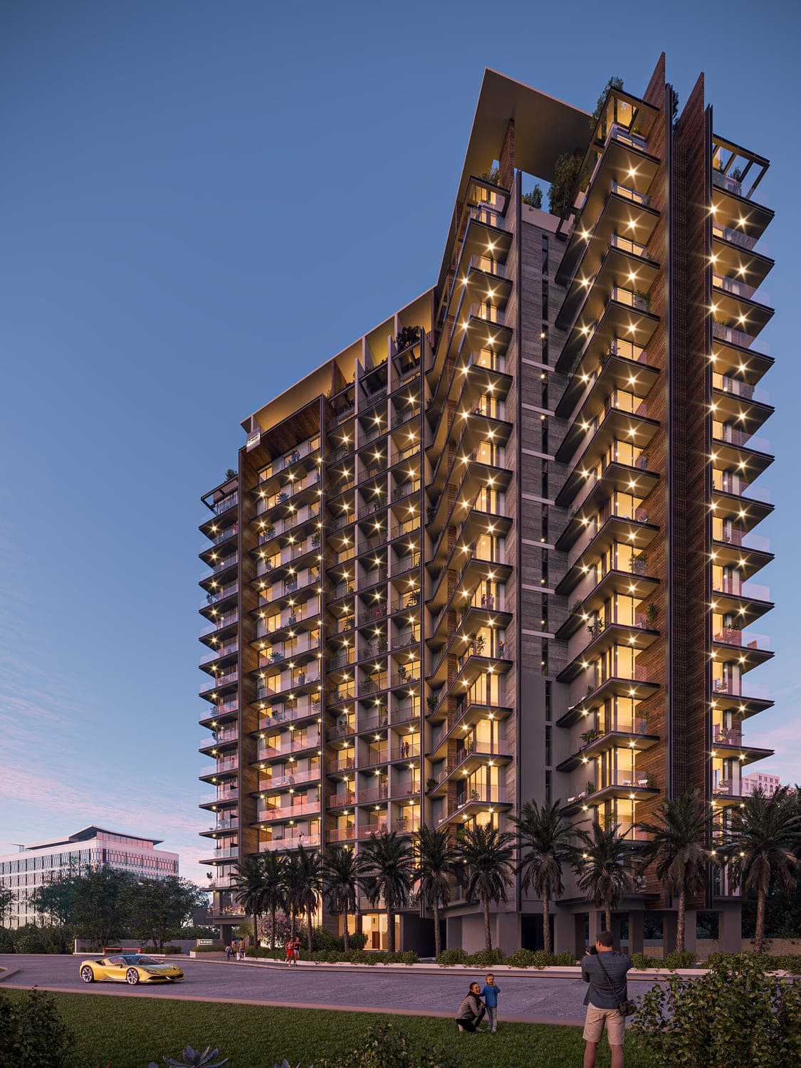 Elevate exterior view - Arjan, Dubai - by Prescott