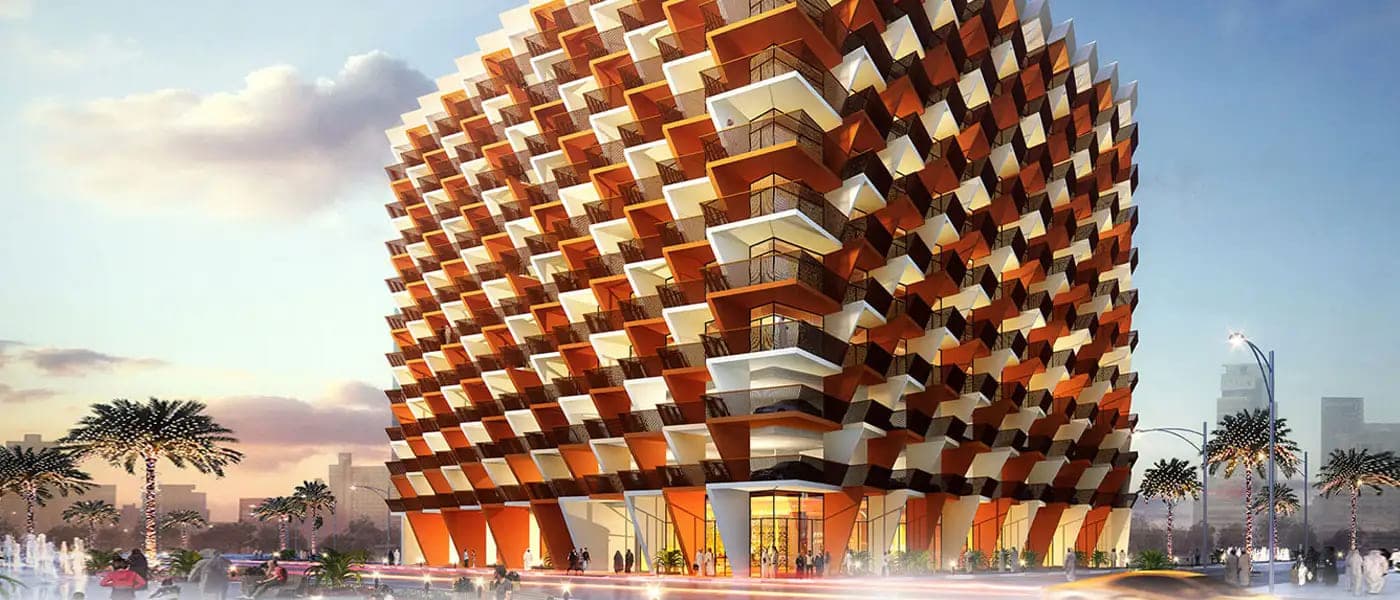 Binghatti Crystals exterior view - Dubai Silicon Oasis, Dubai - by Binghatti