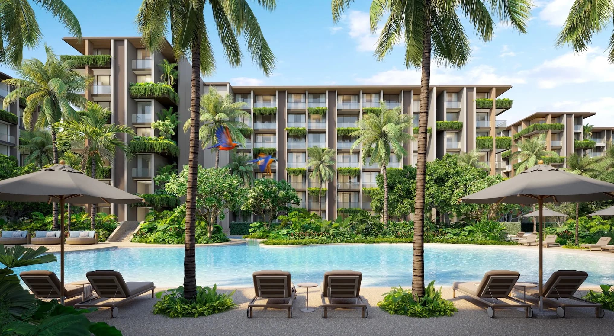 Gardens of Eden - Lake Residences exterior view - Thalang District, Dubai - by Amal Development Company Limited