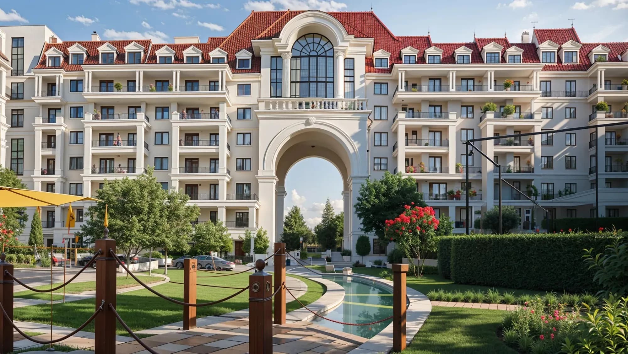 Bab Al Qasr Garden Residences 65 exterior view - Abu Dhabi, Dubai - by Burtville Developments