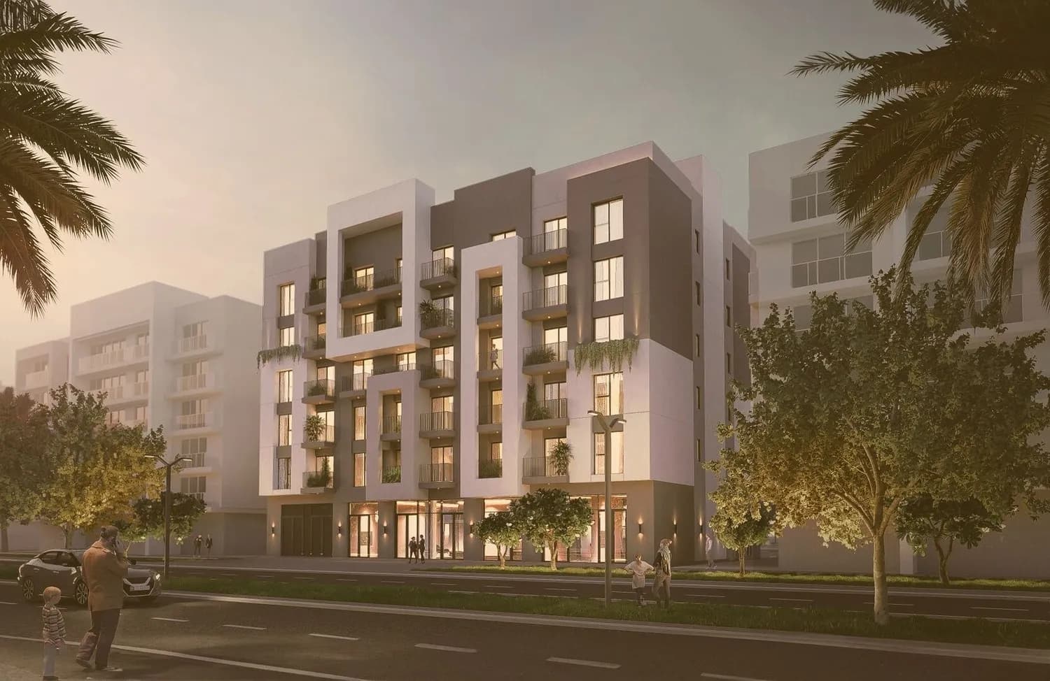 Reeman Residence 01 exterior view - Abu Dhabi, Dubai - by Towaiji Real Estate Development