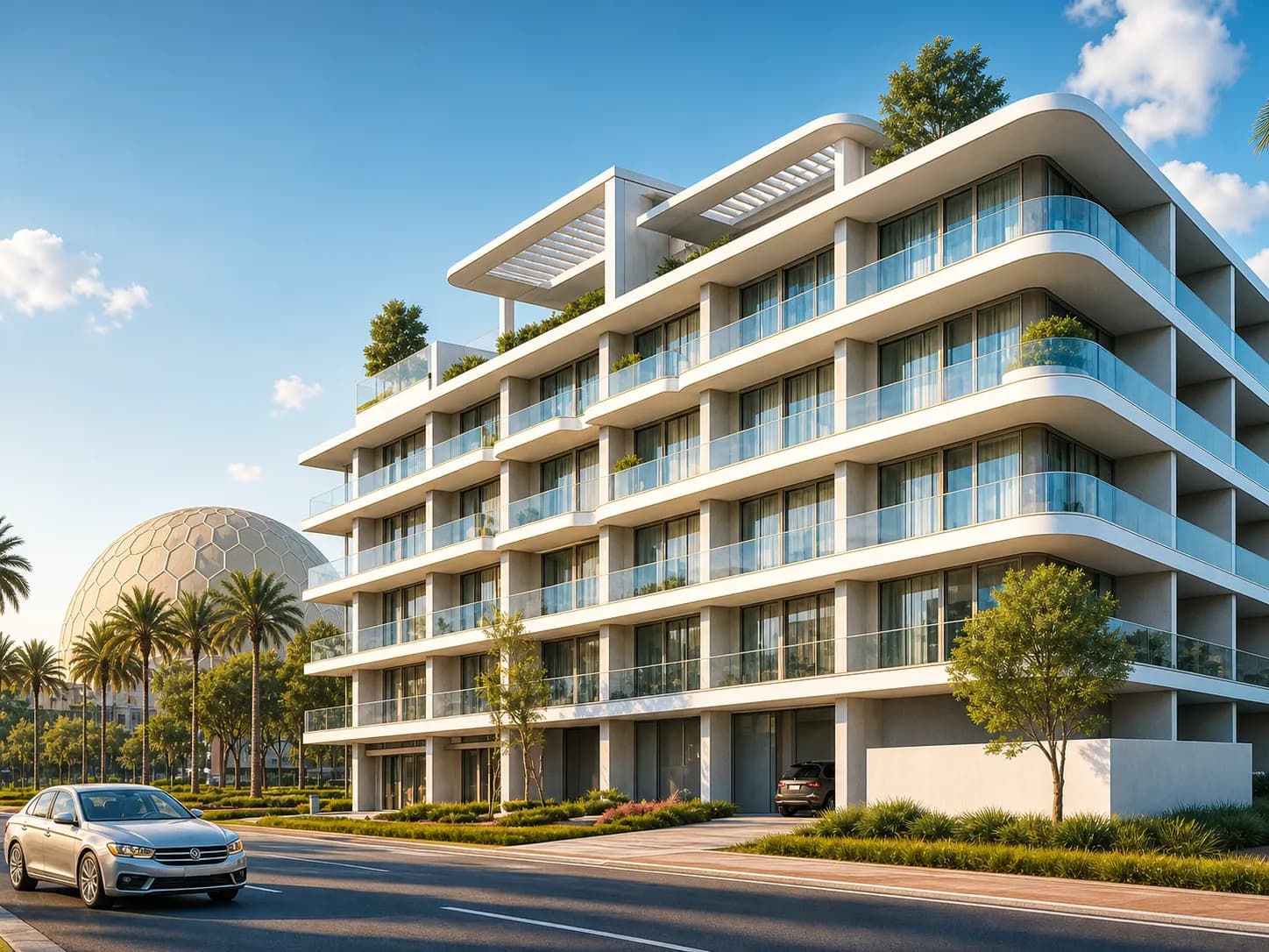 Galleria Residences exterior view - Dubai South, Dubai - by Evera Development