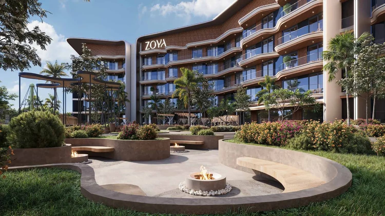 Mirari Lagoon by Zoya exterior view - Dubai Industrial City, Dubai - by Zoya Developments