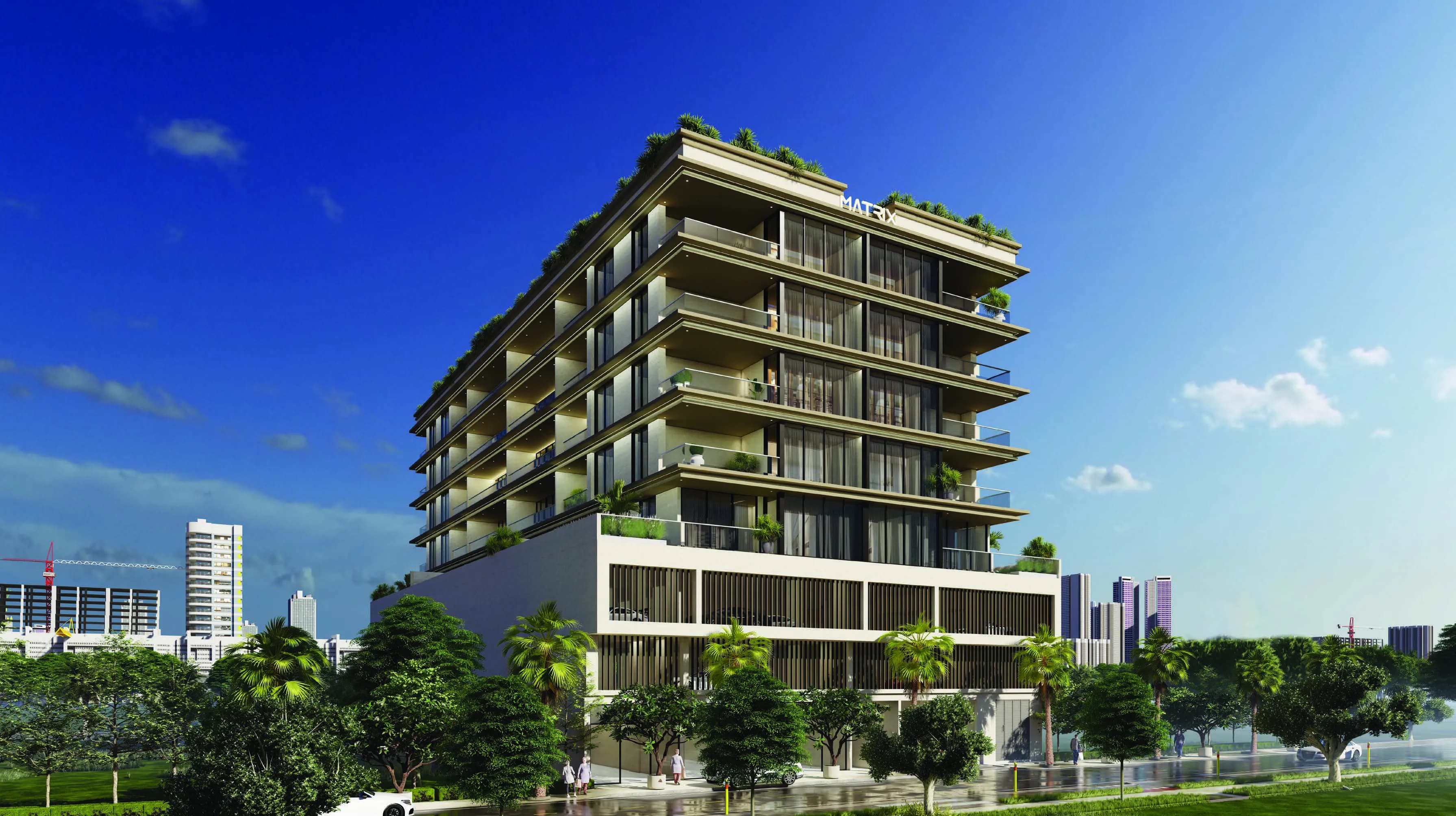 Solcasa Residence exterior view - Meydan (Nad Al Sheba 1), Dubai - by Matrix Real Estate Development