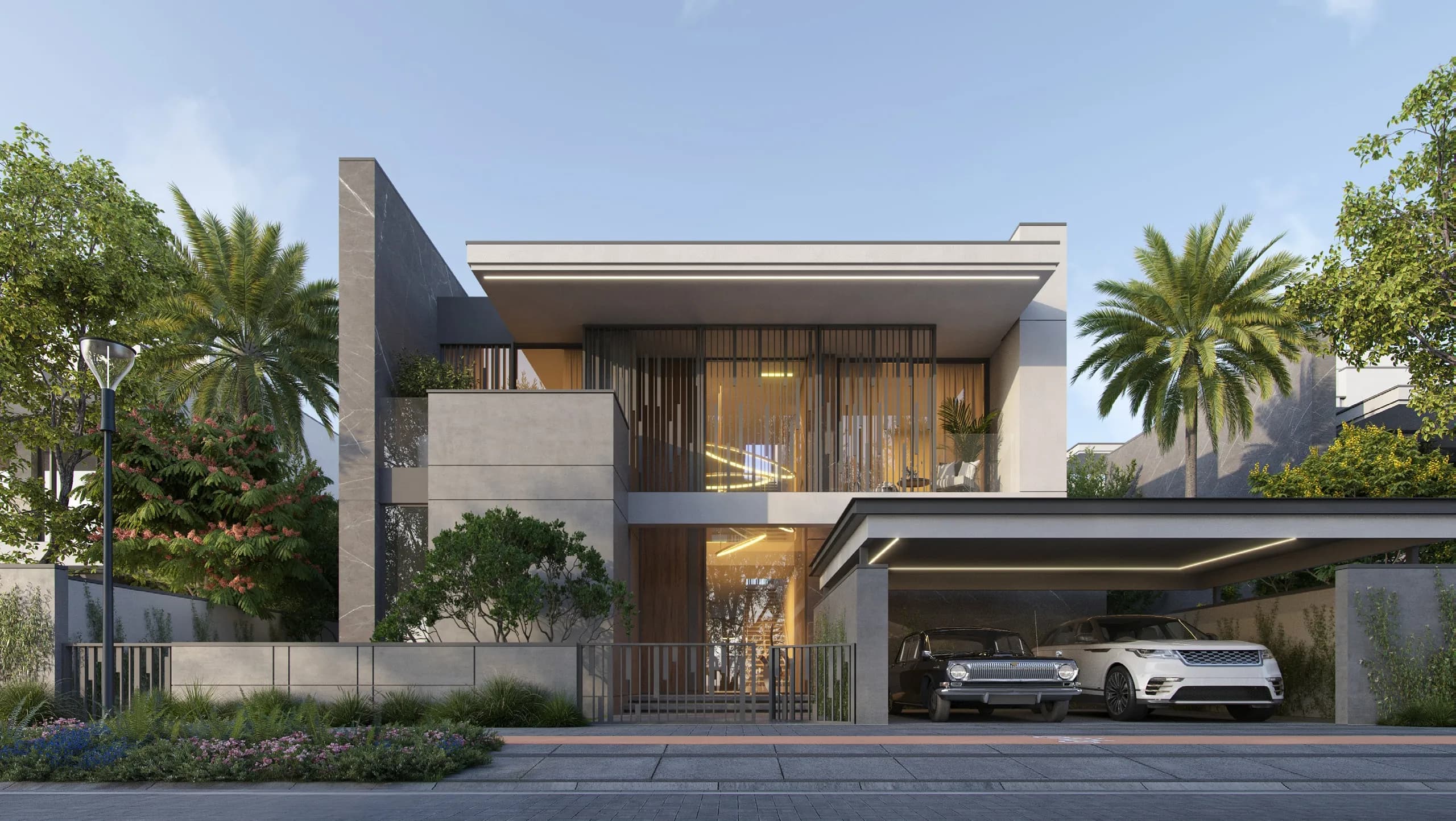 Cedarwood Estates South exterior view - Jumeirah Golf Estates, Dubai - by Wasl